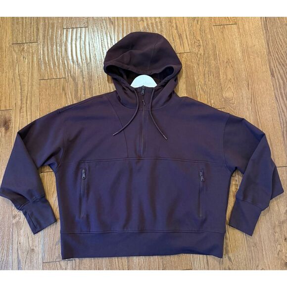 Old Navy burgundy dynamic fleece half zip pullover sweater 2x - Picture 6 of 9